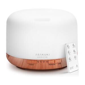 NEW NIB ASAKUKI 500ml Premium Essential Oil Diffuser Aromatherapy Timer LED